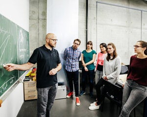 Teachers learning techniques in the classroom