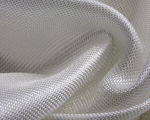 folds of fiberglass