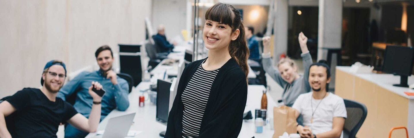 UX Designers at office meeting