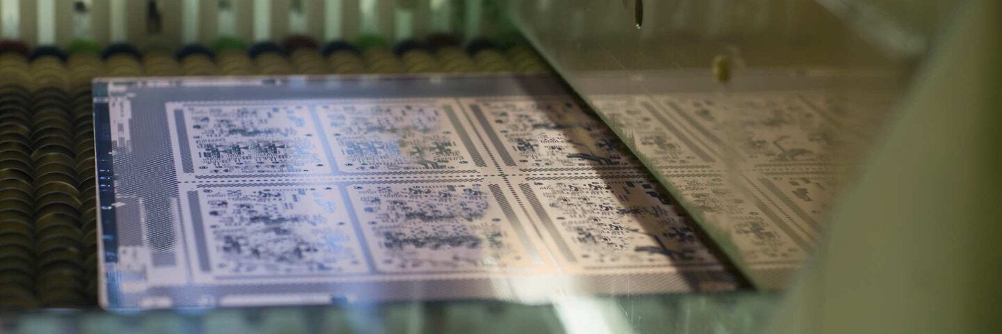 Closeup of circuit board