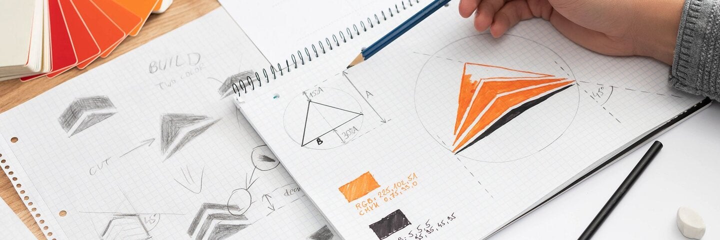 Designer logo sketches