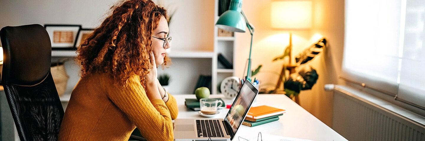 young writer proof reading