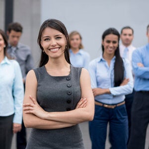 Group of successful paralegal students